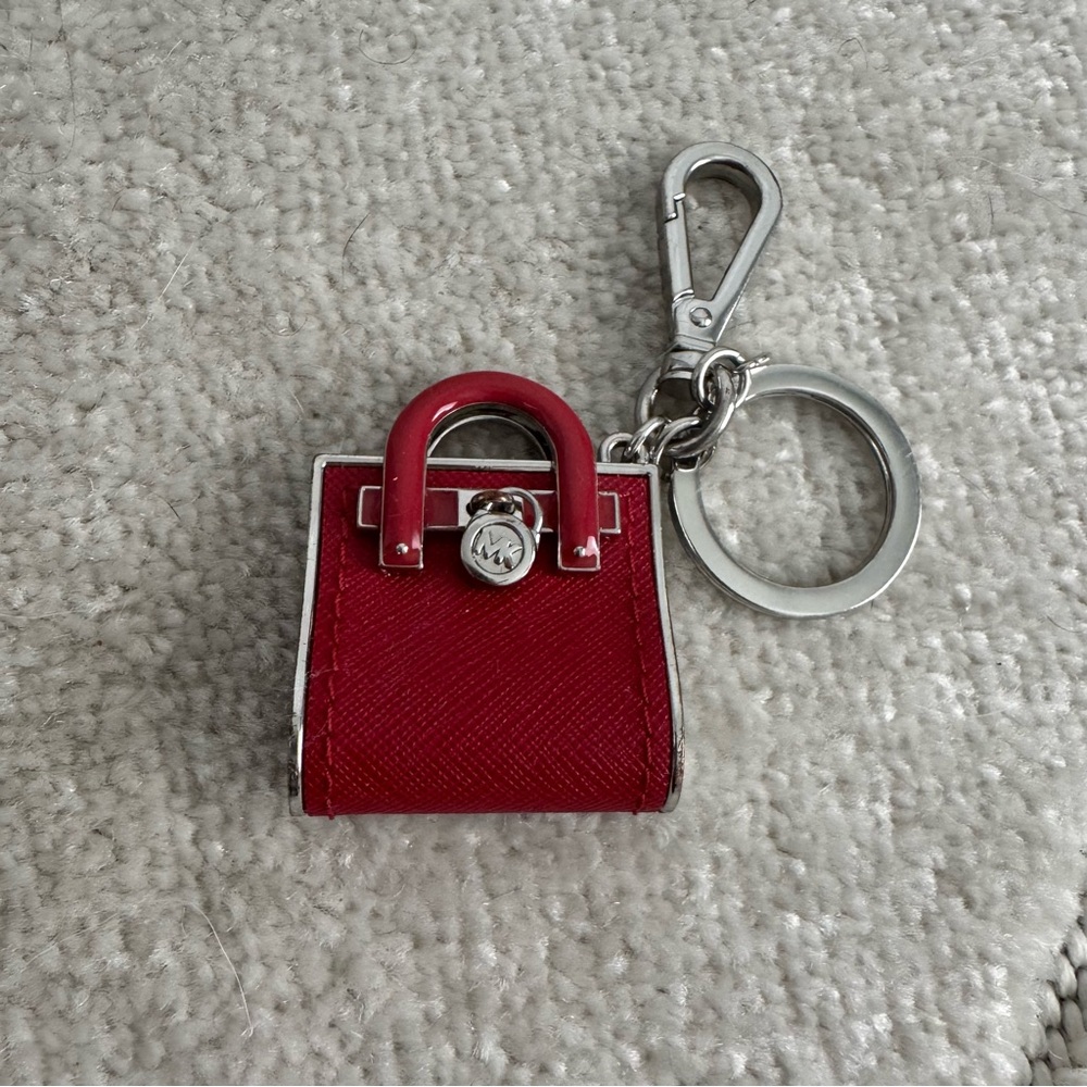 Michael Kors Red Key Charm Hamilton Key Fob